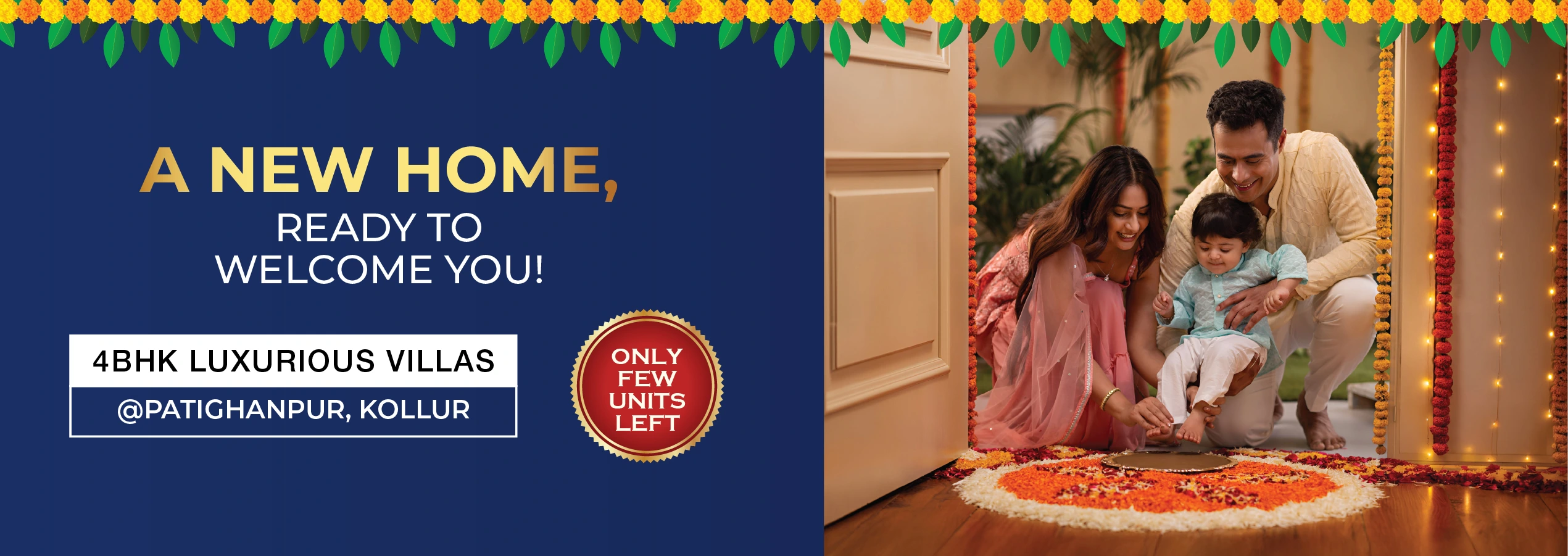 4BHK Luxurious Villas in Patighanpur, Kollur